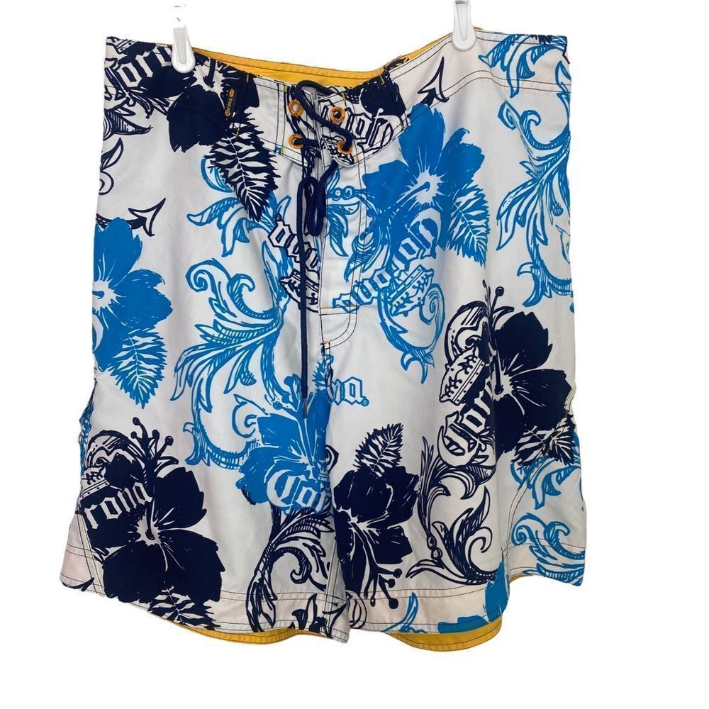 Corona Extra Yellow/Blue Board Shorts Sz XL‎ (36)